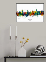 Madison Wisconsin Skyline Poster och Canvastavla