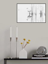 white Poster och Canvastavla