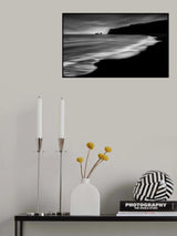 Black sand beach Poster och Canvastavla