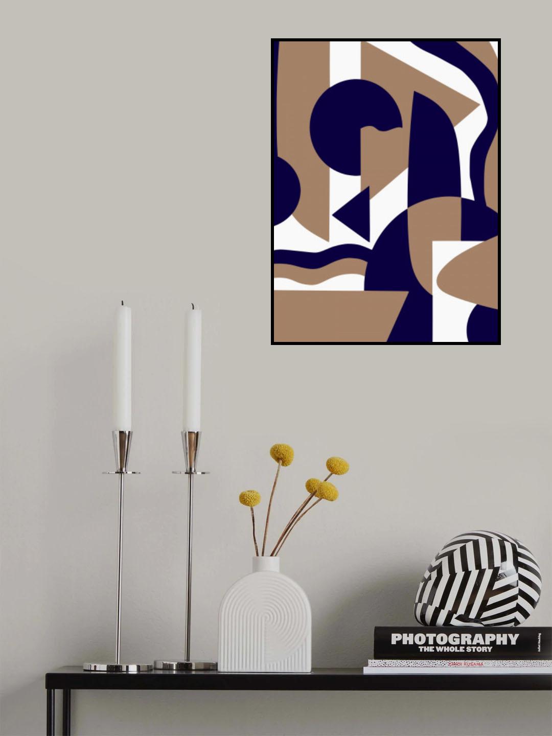 Geometrical Abstract Maximalist Poster och Canvastavla