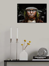At the Mt. Hagen sing sing festival - Papua New Guinea Poster och Canvastavla