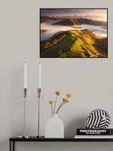 Aerial view above the Sant Tomas Chapel DJI0372 Poster och Canvastavla