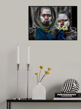 Surmi tribe girls. Poster och Canvastavla