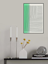 Pale Green Minimal Shapes Series #4 Poster och Canvastavla