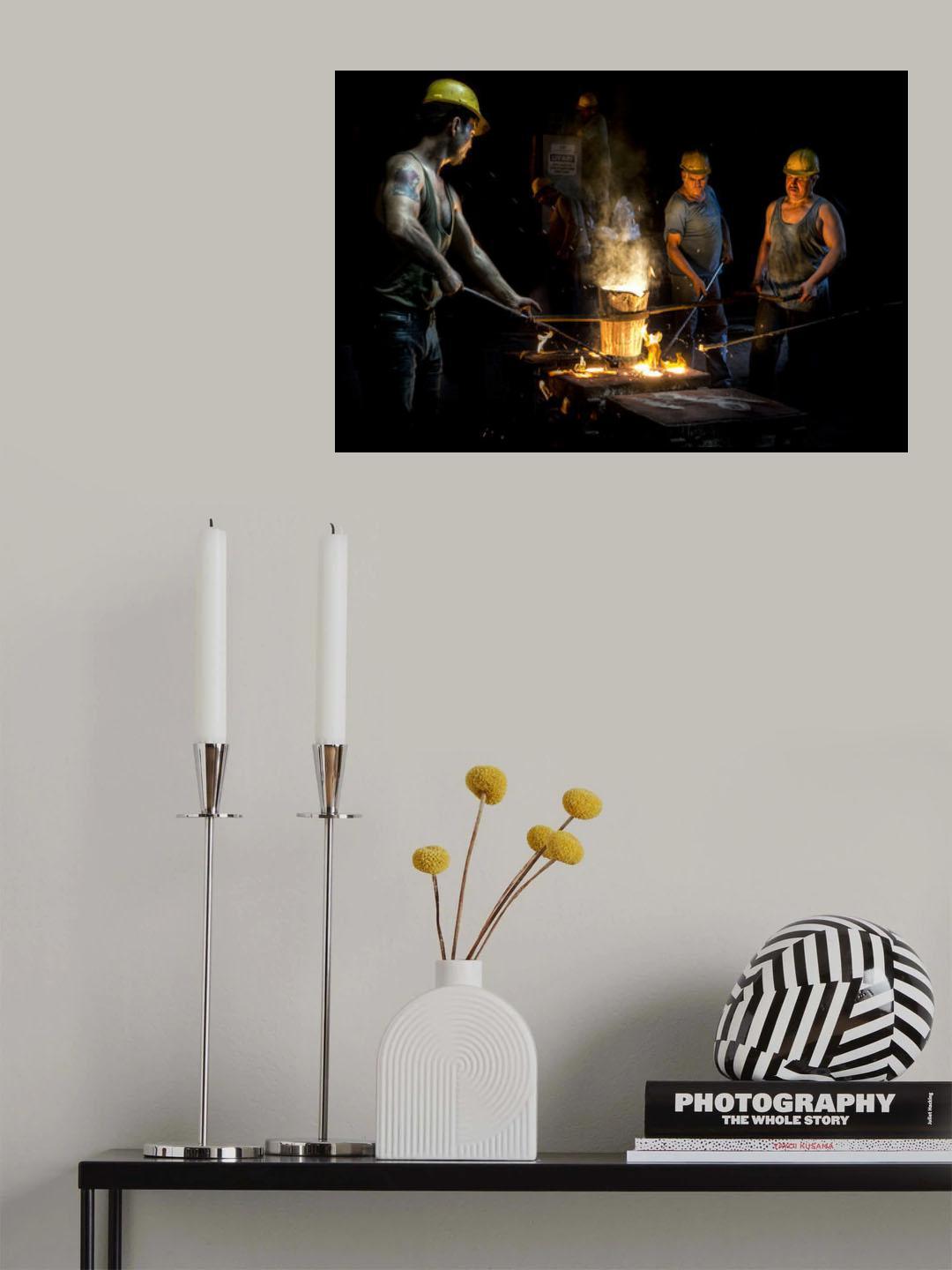 fire mans Poster och Canvastavla