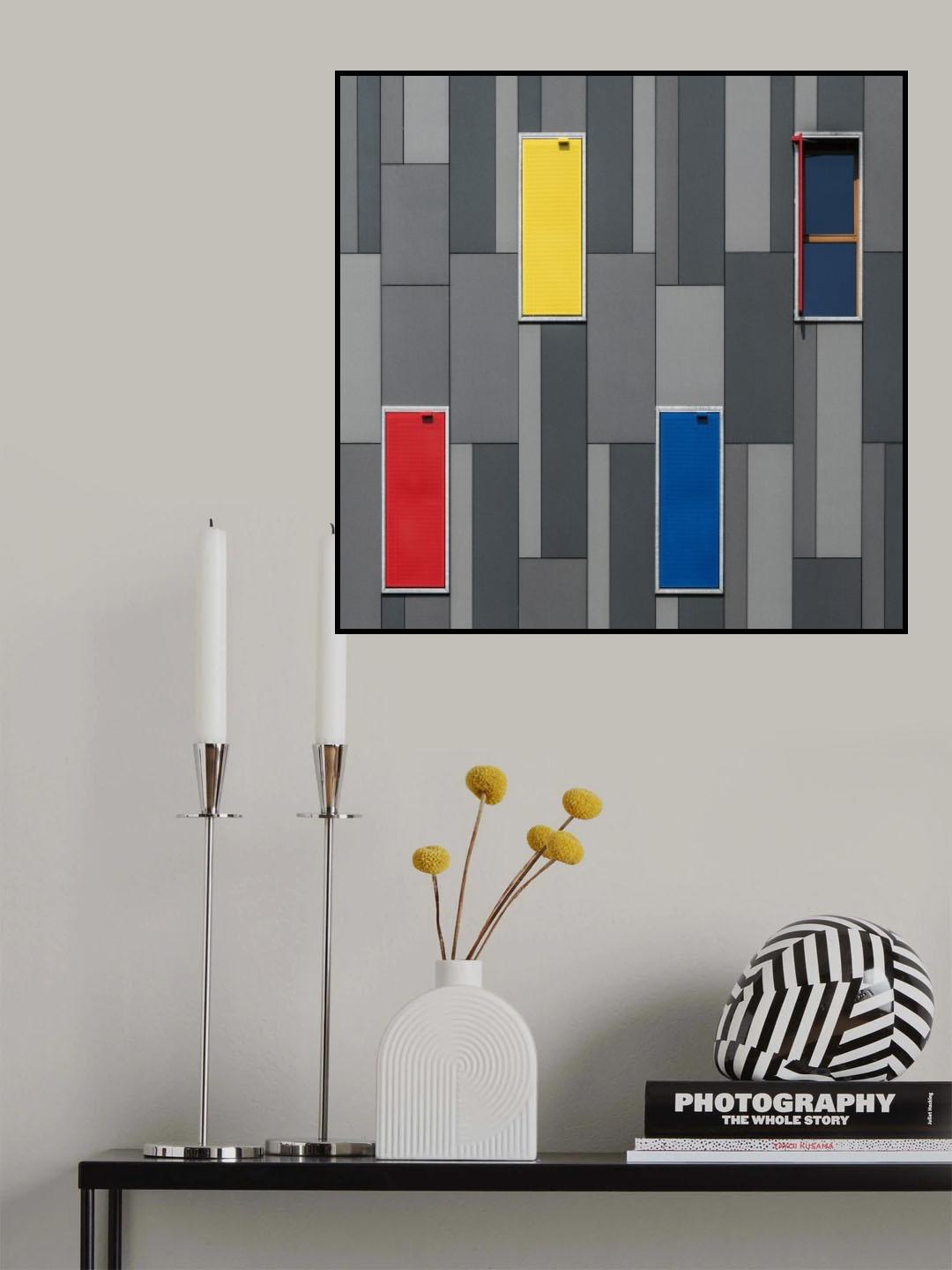 Three Colors and a Window Poster och Canvastavla