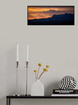 Sunrise Amphitheater Drakensberg Poster och Canvastavla