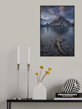 A Cloudy Day in Bow Lake Poster och Canvastavla