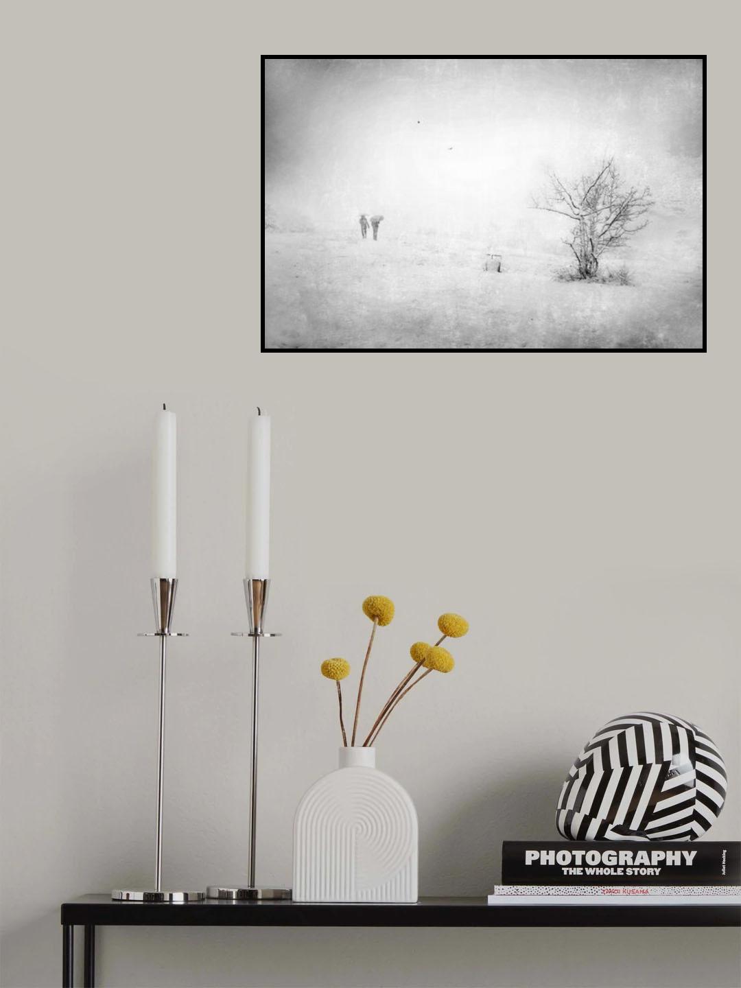 Snow in the park Poster och Canvastavla