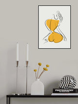Minimalist Line Art Nude Poster och Canvastavla