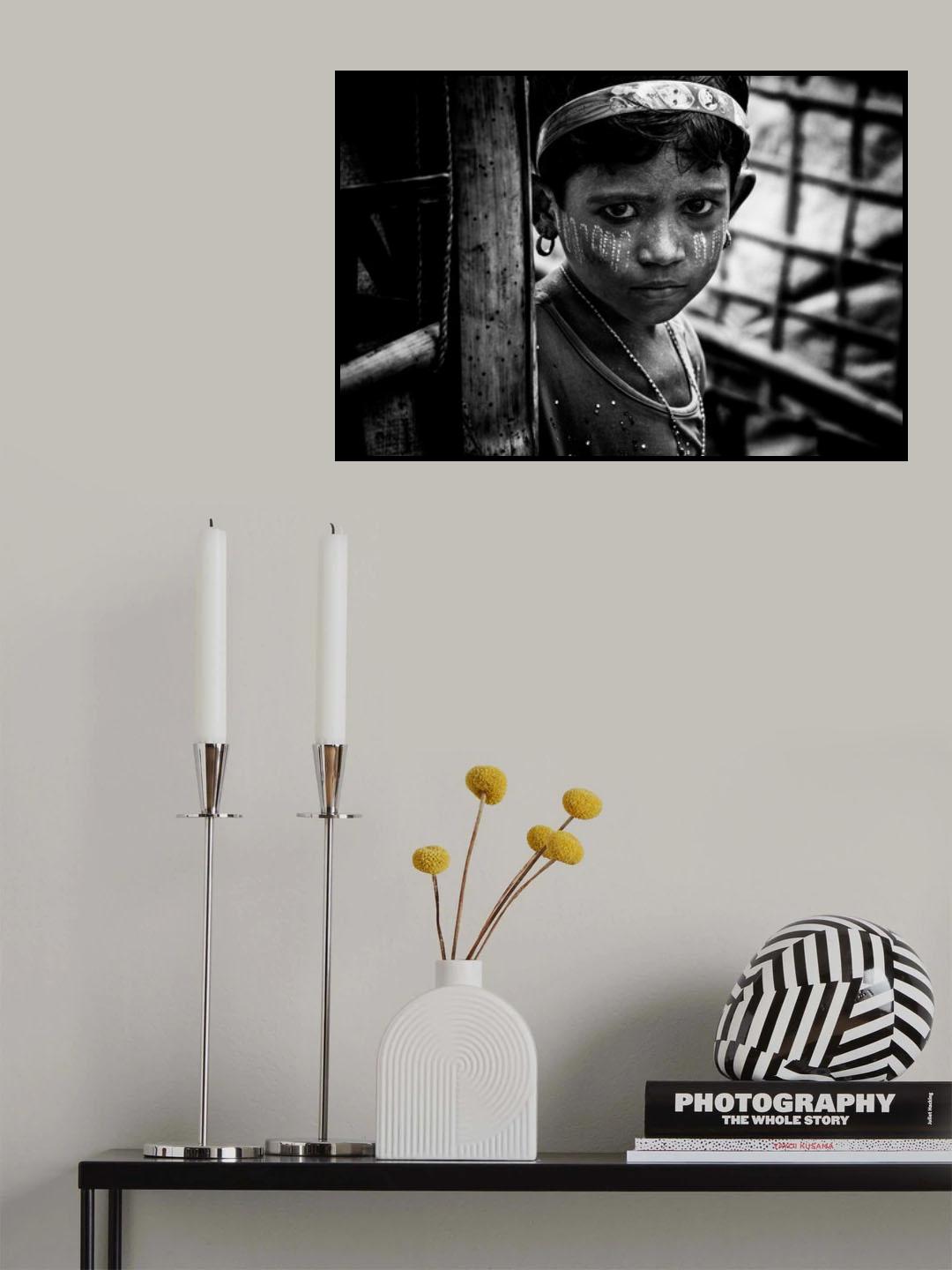 Rohingya girl - Bangladesh Poster och Canvastavla