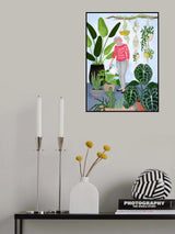 My home jungle in blue Poster och Canvastavla