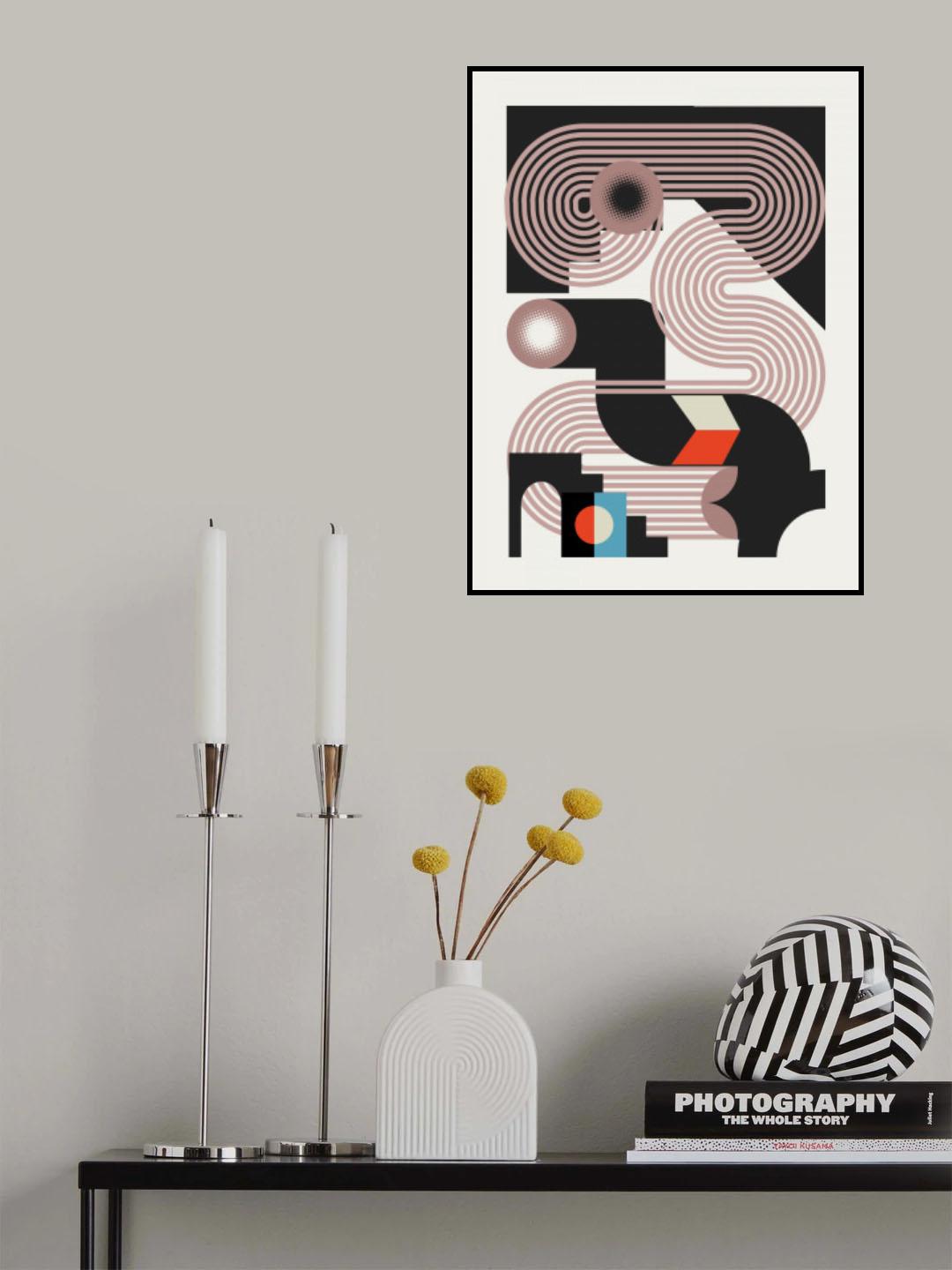 Geoemetrical End of Light Poster och Canvastavla