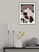 Geoemetrical End of Light Poster och Canvastavla