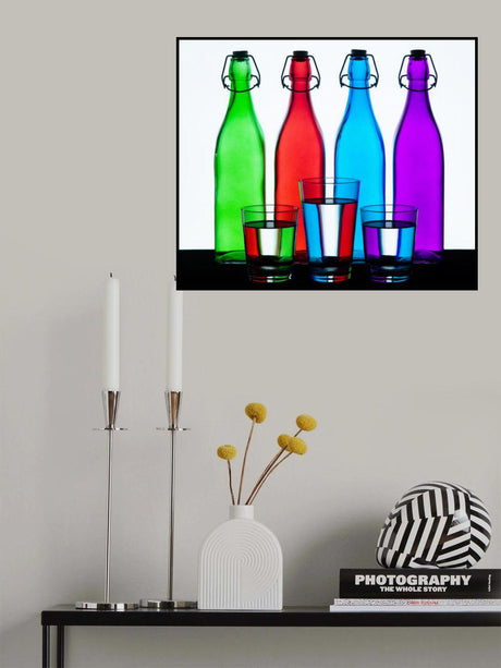 Water in Stripes Poster och Canvastavla