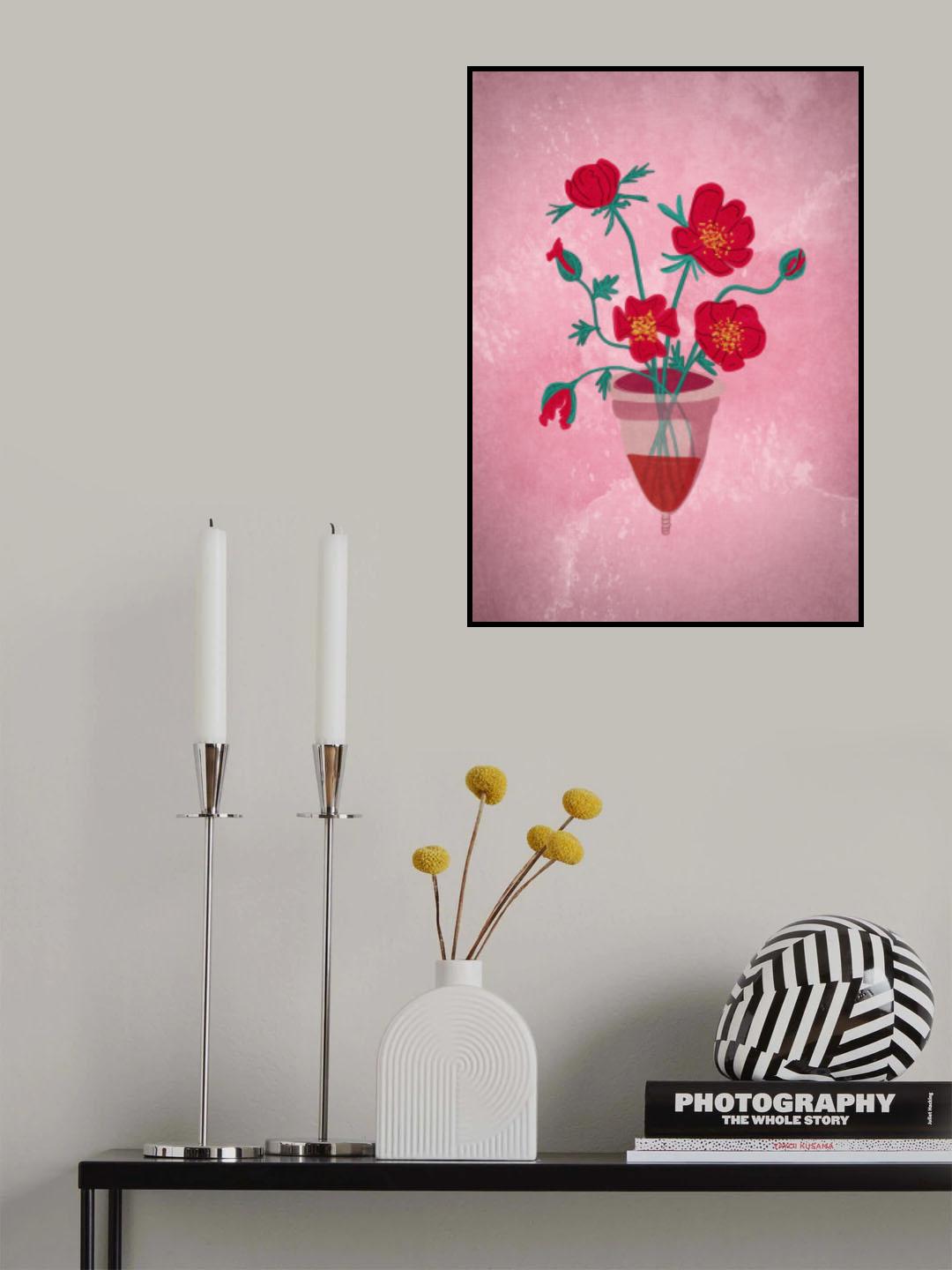 Cup of flowers Poster och Canvastavla