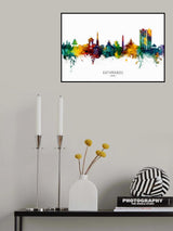 Kathmandu Nepal Skyline Poster och Canvastavla