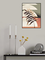 Glowing Palm Leaf Poster och Canvastavla
