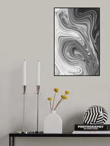Grey Waves Poster och Canvastavla