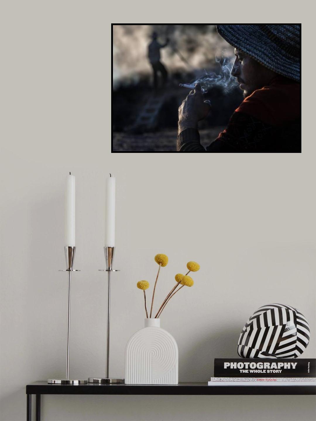 charcoal workers Poster och Canvastavla