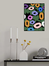 Whimsical Doughnut Bloom Poster och Canvastavla