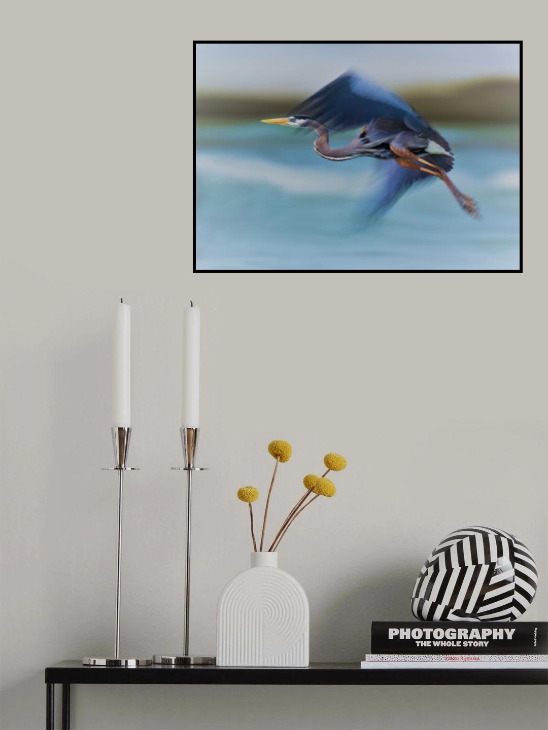 Flying in Slow Motion Poster och Canvastavla