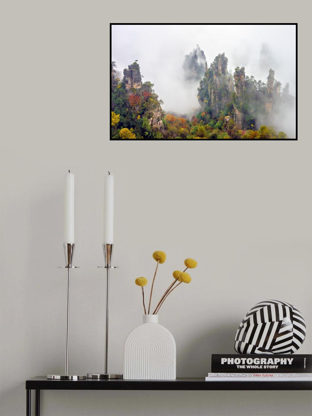 Zhang Jia Jie Fall Color Poster och Canvastavla