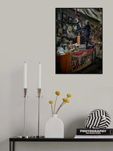 Seller of antiques and used materials Poster och Canvastavla