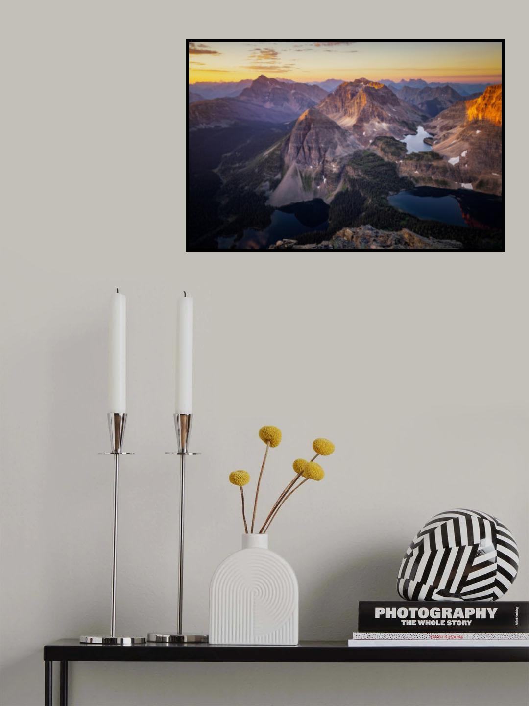 Pharaoh Peak's Golden Awakening Poster och Canvastavla