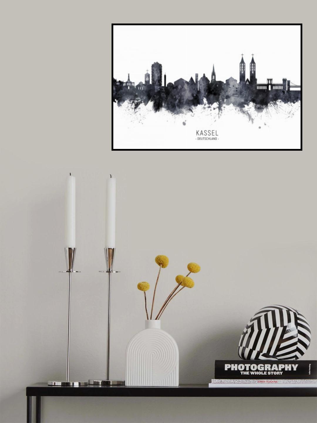Kassel Germany Skyline Poster och Canvastavla