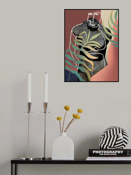 Tropical and Sculpture Poster och Canvastavla