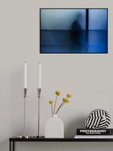 Blue human shape Poster och Canvastavla