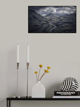 Icelandic Highland: Amidst A Thunderstorm Poster och Canvastavla