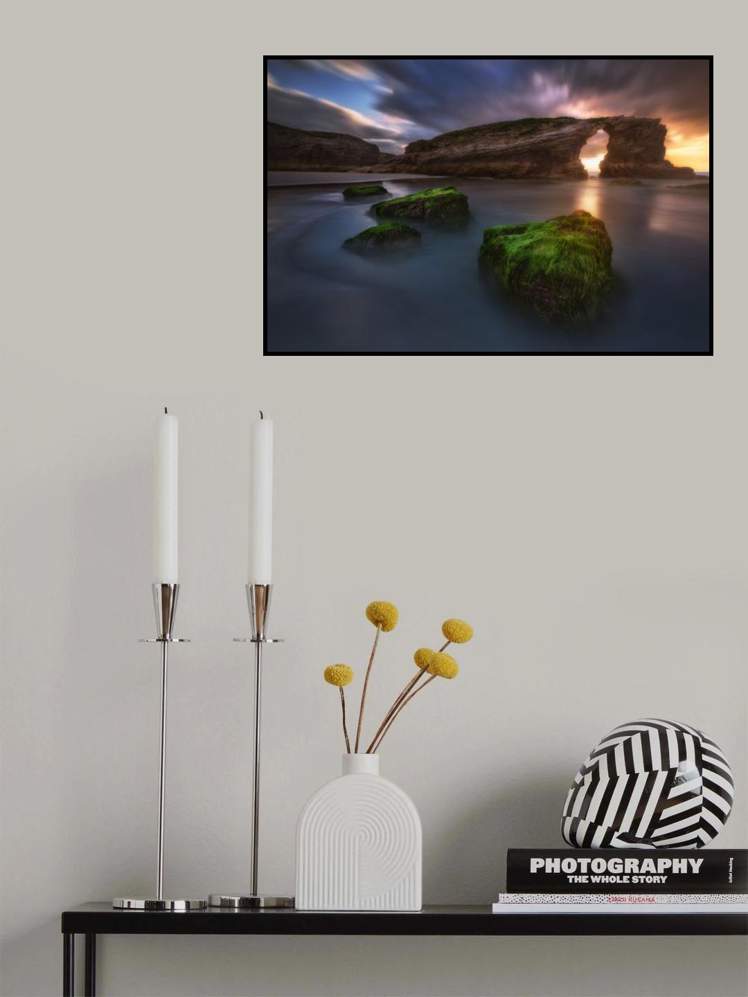 Beach of the Cathedrals Poster och Canvastavla