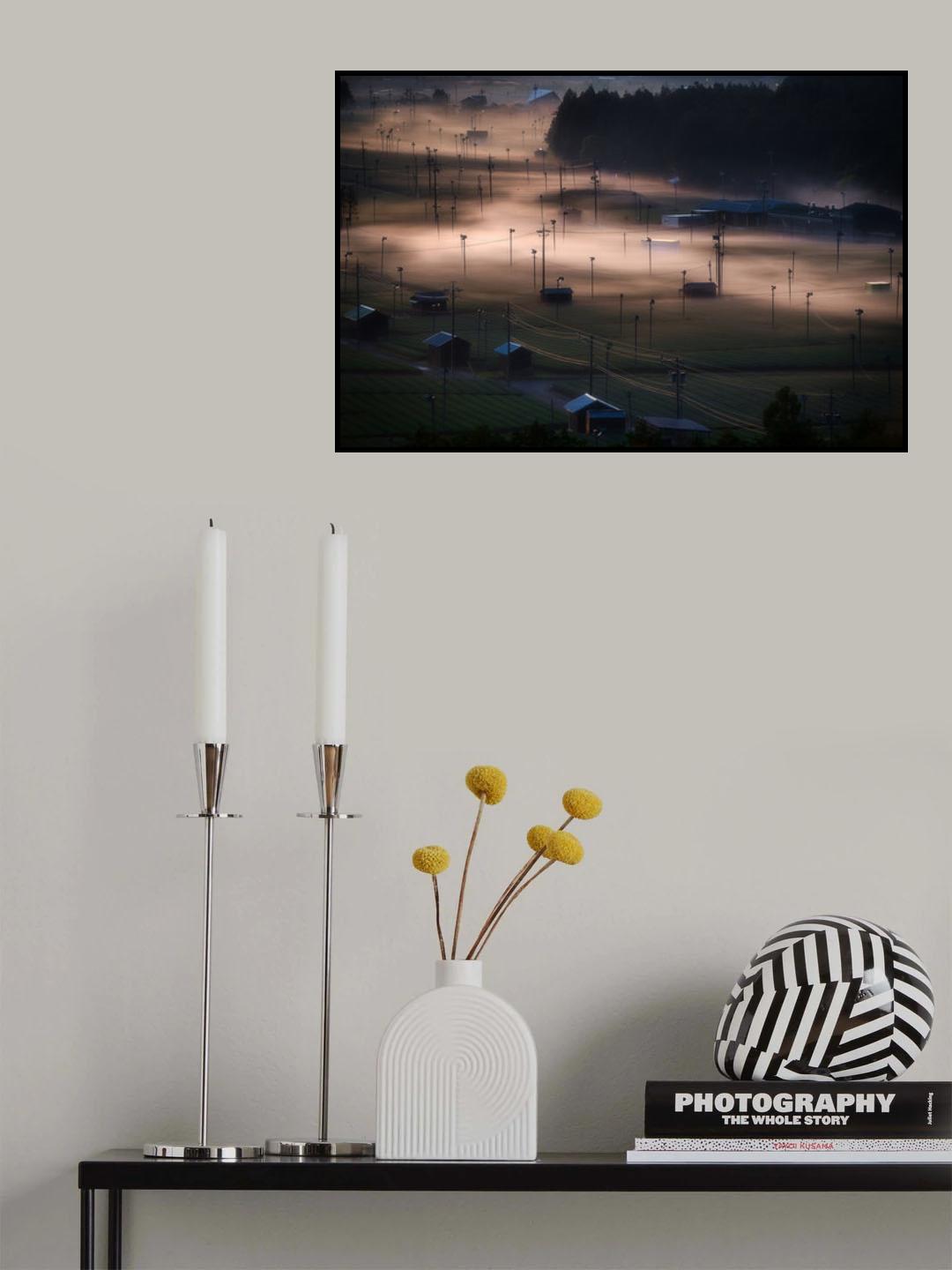 Foggy way Poster och Canvastavla