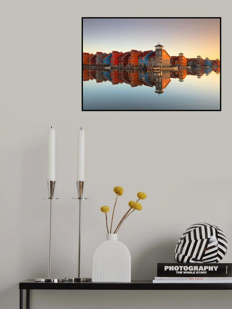 Colourful village Poster och Canvastavla