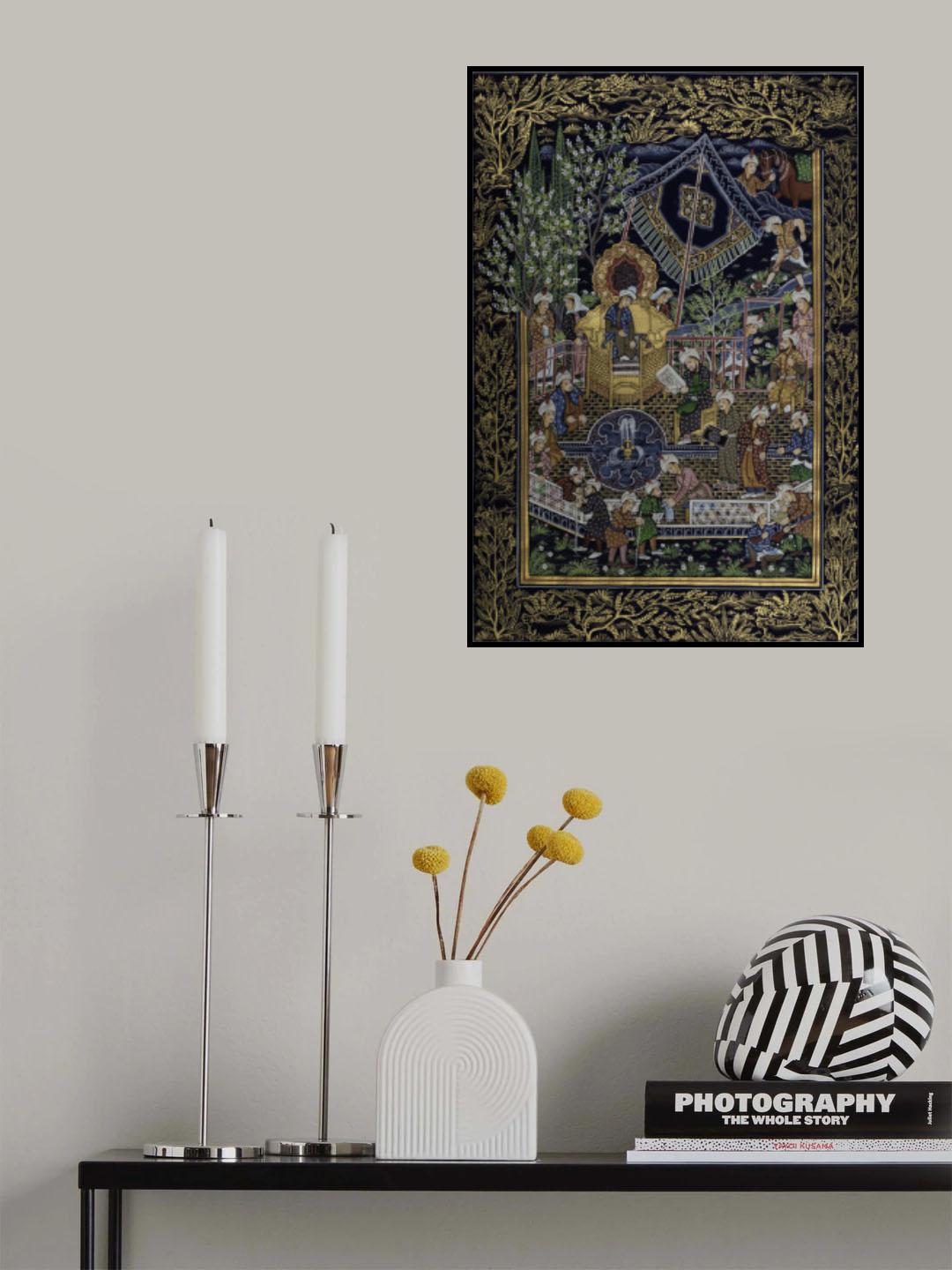 INDO-PERSIAN MINIATURE PAINTING Poster och Canvastavla