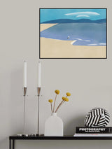 Seagull Watching Distant Cloud Poster och Canvastavla