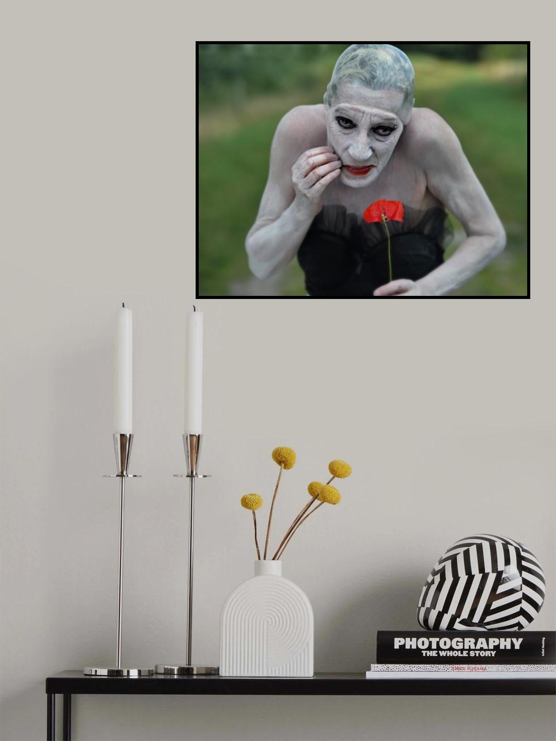 Red flower Poster och Canvastavla