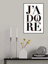 Jadore Poster och Canvastavla