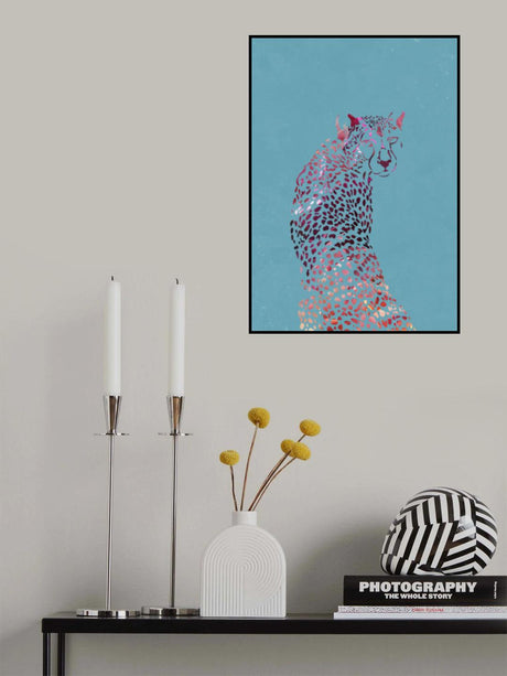 Abstract Cheetah Poster och Canvastavla