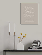 Stays Here No2 Poster och Canvastavla