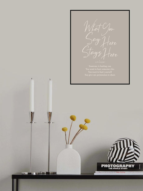 Stays Here No2 Poster och Canvastavla