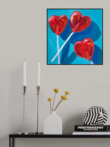 Heart Lollipops Poster och Canvastavla