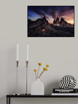 Magic Tre Cime Poster och Canvastavla