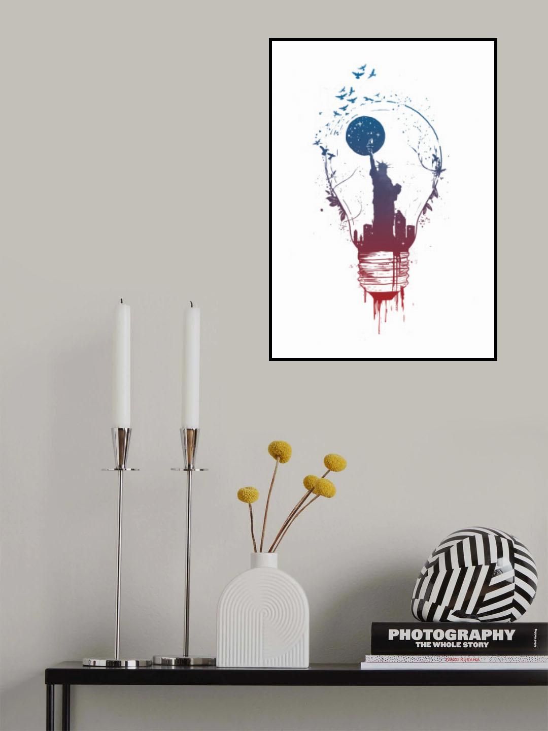 Big City Lights Poster och Canvastavla