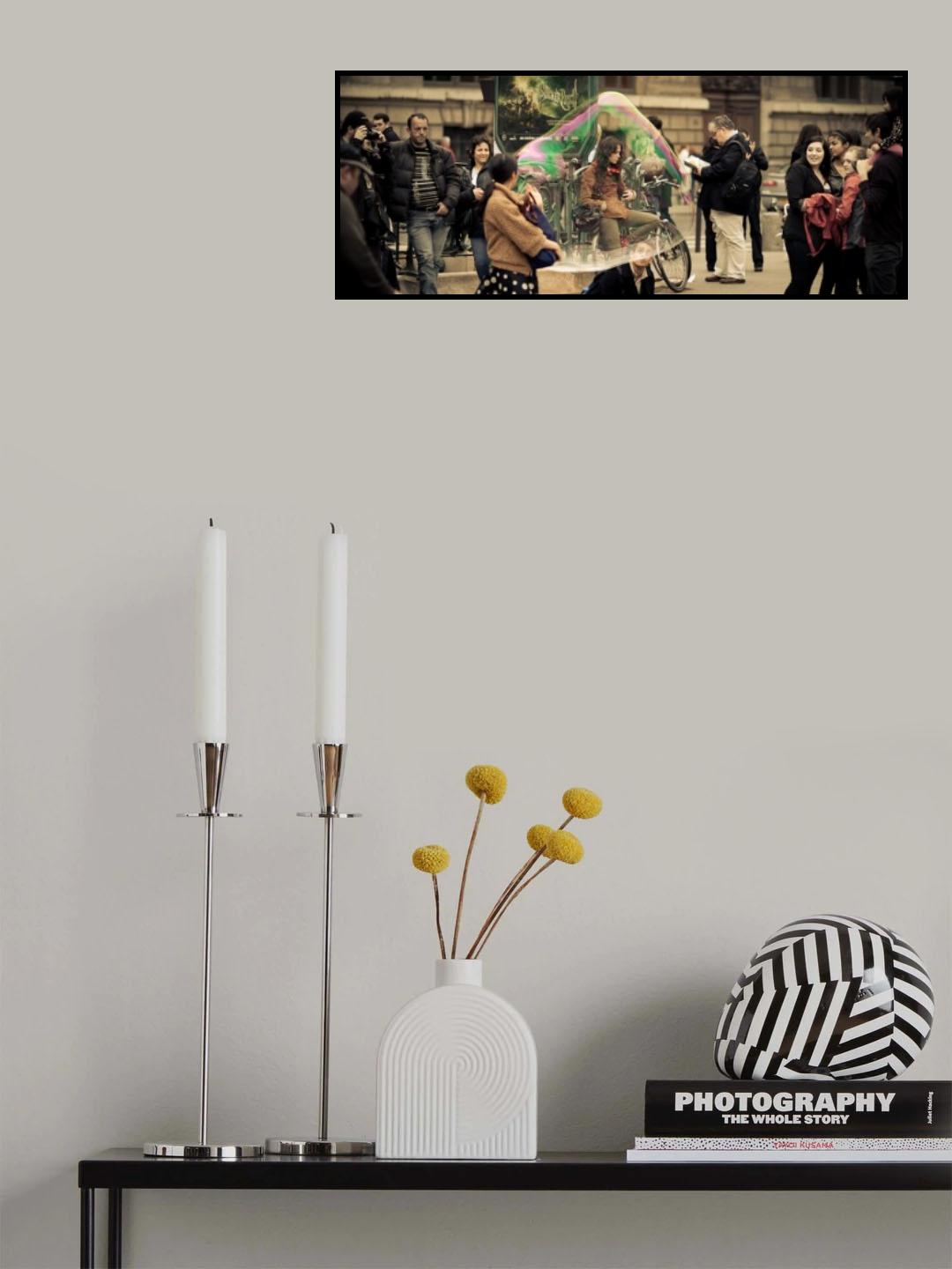 Bubble girl Poster och Canvastavla