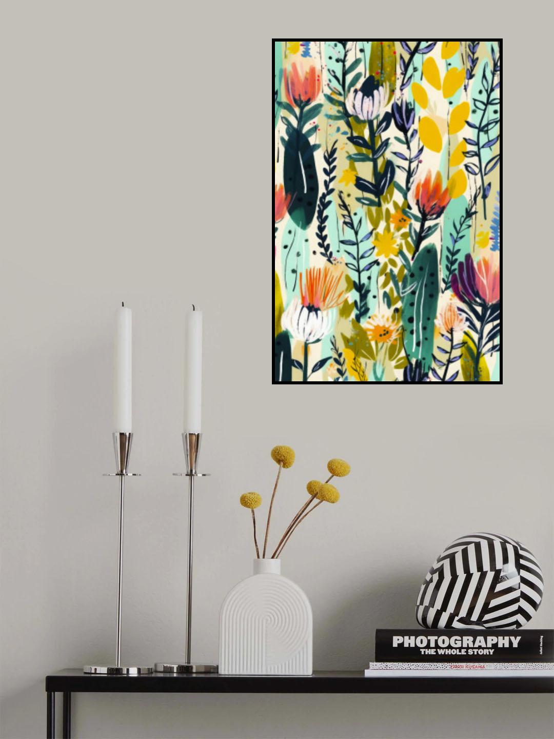 Rain Of Flowers Poster och Canvastavla