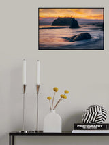 Sunset along the coast of Washington State Poster och Canvastavla