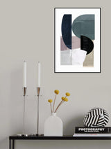 Navy Shapes No3 Poster och Canvastavla